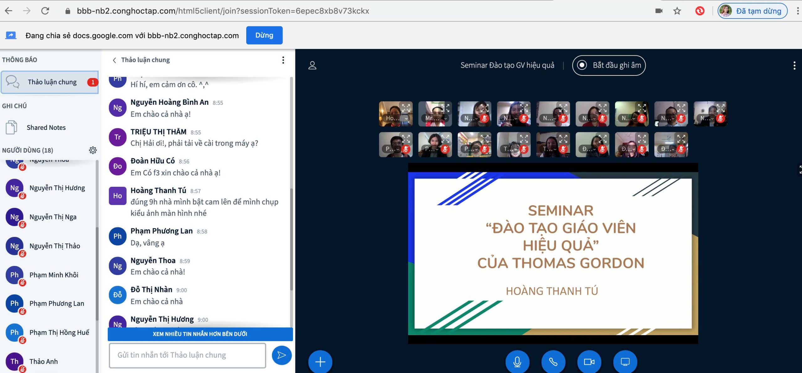 Seminar Từ cuốn sách đến nhà trường